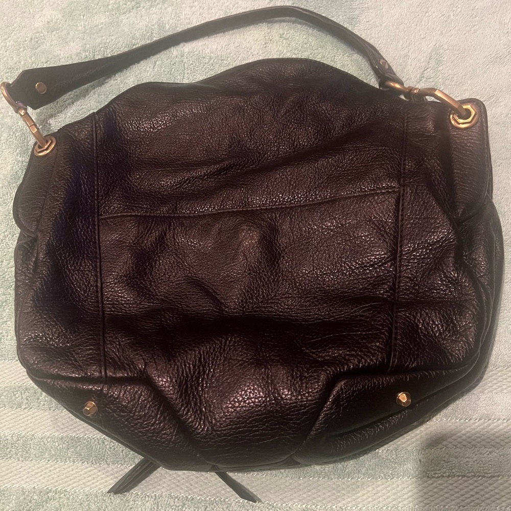 orYANY Black Hobo Bag with Gold Details